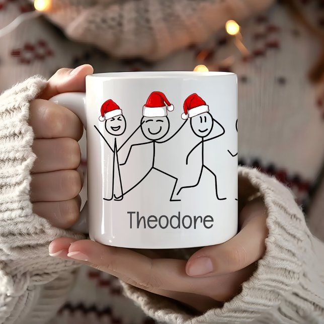 Christmas Hats Season Gift Holiday Customizable Coffee Mug (Creator Uploaded)