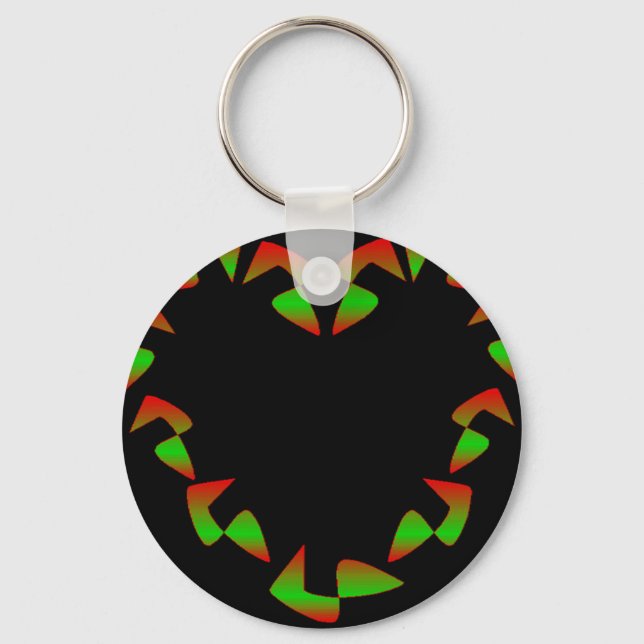 Christmas Heart Keychain (Front)
