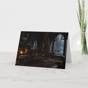 Christmas Hearth Window Christmas Card