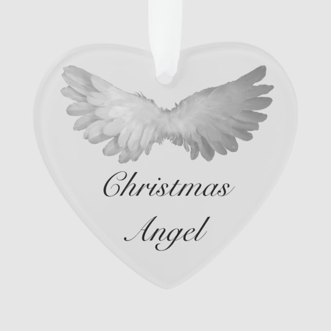 Christmas heaven angel memorial ornament (Front)