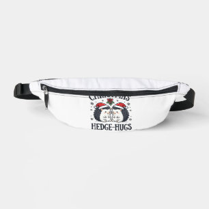 Christmas Hedge-Hugs Cute Hedgehog Holiday Design Fanny Pack