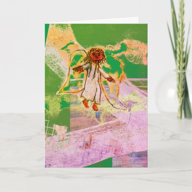 Christmas herald angel rejoice holiday card (Front)