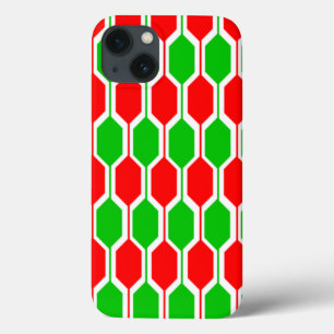 Christmas Hexagons iPhone 13 Case