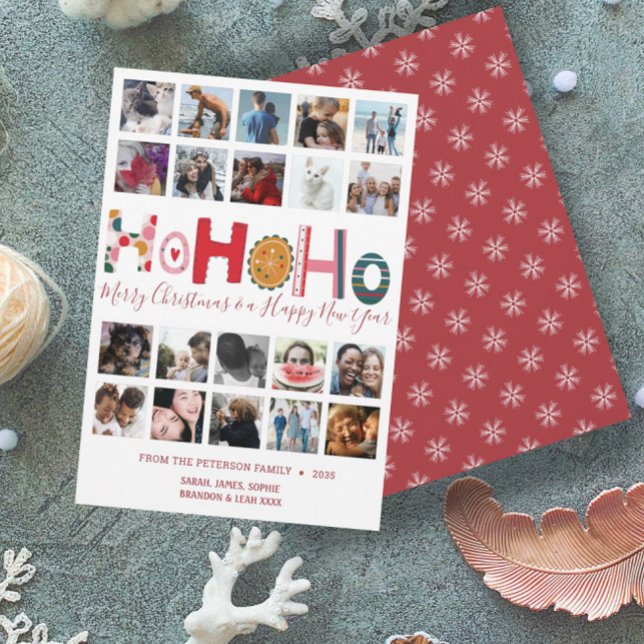 Christmas Ho Ho Ho Card 20 photo collage  (Creator Uploaded)