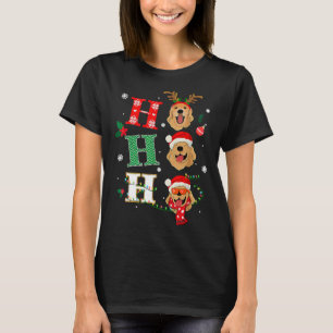 Christmas Ho Ho Ho Golden Retriever T-Shirt