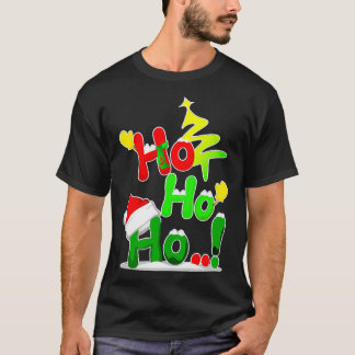 Christmas Ho Ho Ho Lettering  T-Shirt