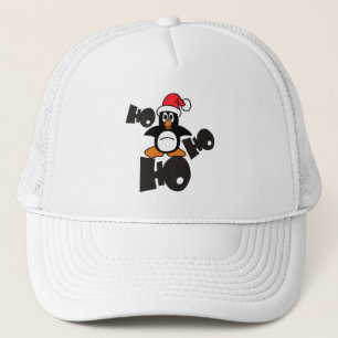 Christmas - Ho Ho Ho Santa Claus Penguin 1 Trucker Hat