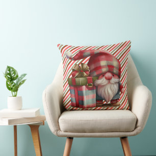 Christmas Ho Ho Ho! Santa's Favourite Throw Pillow