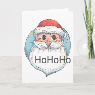 christmas ho santa claus holiday card