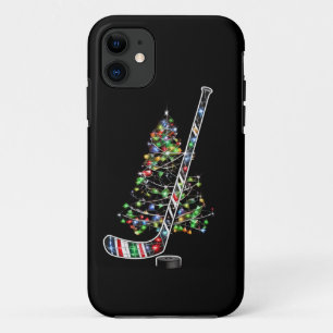 Christmas Hockey Sports Ball Santa Hat Xmas  iPhone 11 Case
