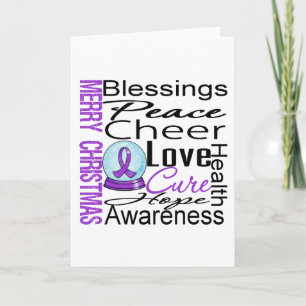 Christmas Holiday Alzheimer's Disease Collage Card