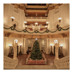 Christmas Holiday at Pennsylvania State Capitol Poster