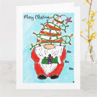 Christmas Holiday Autism awareness greeting card