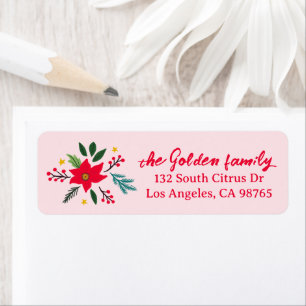 Christmas Holiday Botanicals Poinsettia CUSTOM