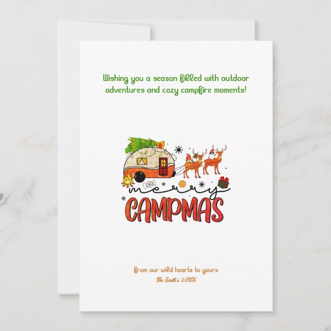 Christmas Holiday Camper reindeer  Outdoor (Front)