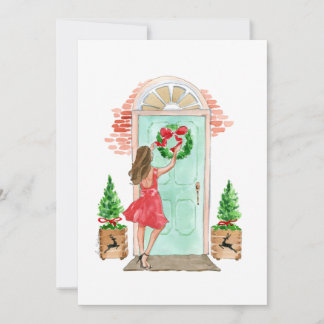Christmas Holiday Card "Christmas wreath"
