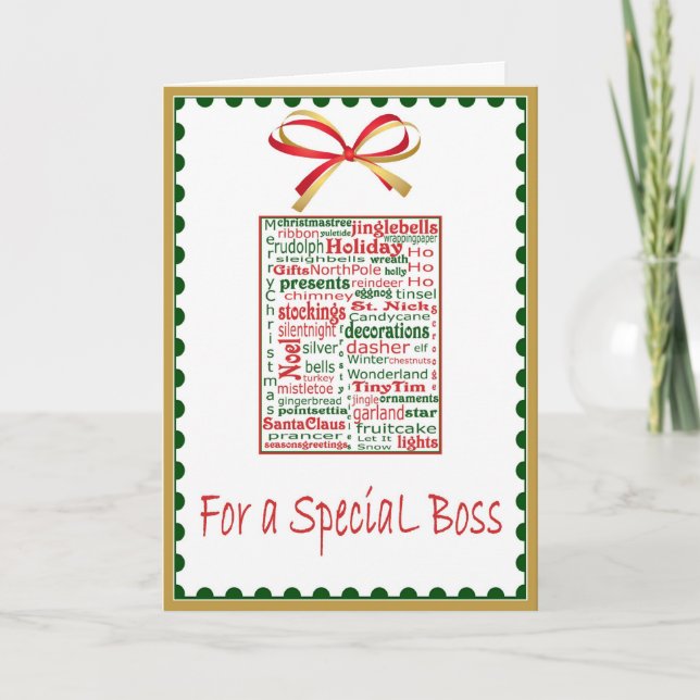 Christmas/Holiday Card for Boss (Front)