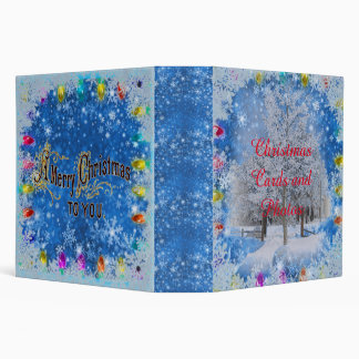 Christmas Holiday Cards Photos keepsake album 3 Ri Binder