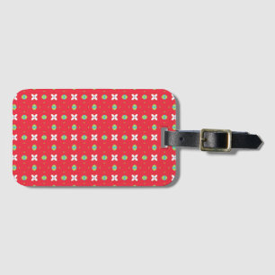 Christmas Holiday Charm Pattern 02 - Luggage Tag