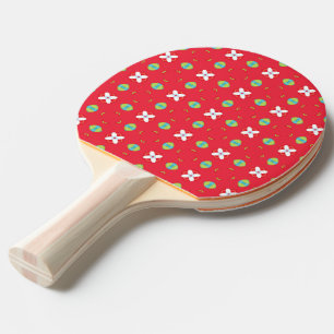 Christmas Holiday Charm Pattern 02 - Ping Pong Paddle