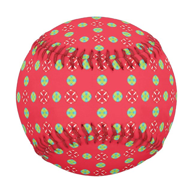 Christmas Holiday Charm Pattern 03 -  Baseball (Front)