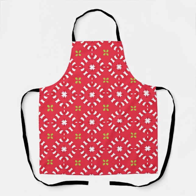 Christmas Holiday Charm Pattern 04 -  Apron (Front)
