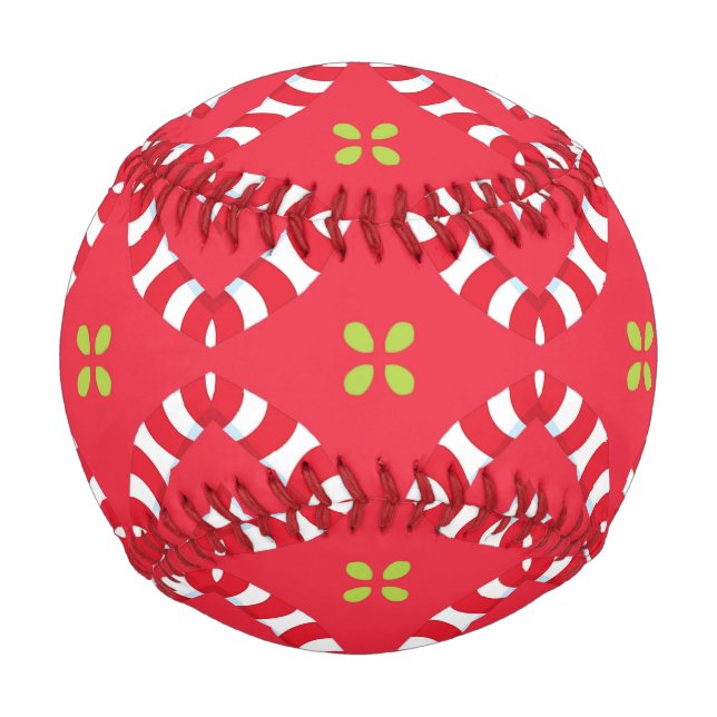 Christmas Holiday Charm Pattern 04 -  Baseball (Front)