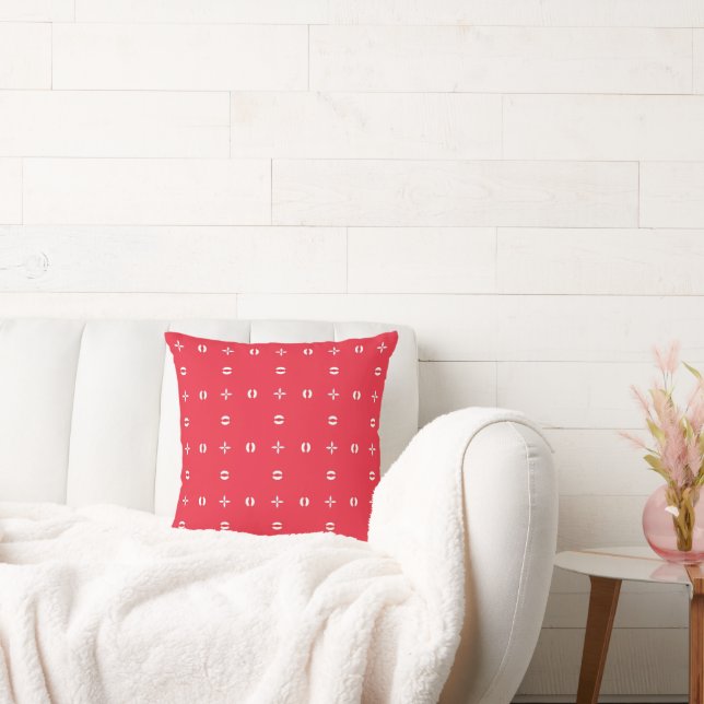 Christmas Holiday Charm Pattern 09 -  Throw Pillow (Couch)