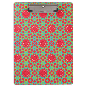 Christmas Holiday Charm Pattern Clipboard