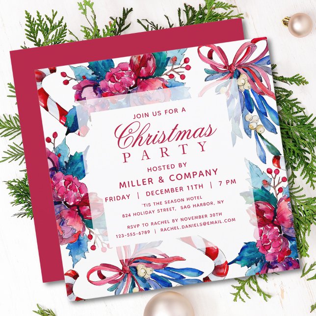 Christmas Holiday Chic Corporate Christmas Party Invitation (Creator Uploaded)