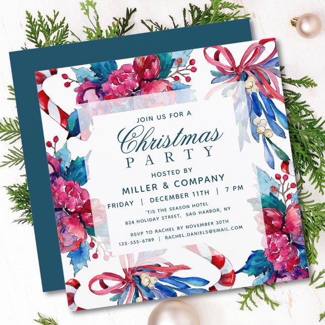 Christmas Holiday Chic Corporate Christmas Party Invitation (Creator Uploaded)