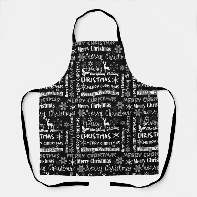 Christmas holiday, Christmas pattern  Apron (Front)