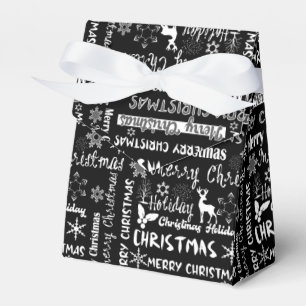 Christmas holiday, Christmas pattern Favor Box
