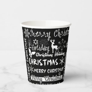 Christmas holiday, Christmas pattern Paper Cups