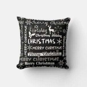 Christmas holiday, Christmas pattern Throw Pillow
