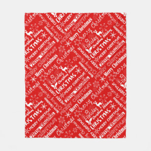 Christmas holiday, Christmas pattern, winter Fleece Blanket