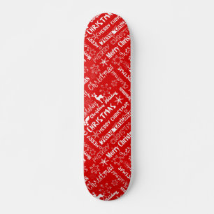Christmas holiday, Christmas pattern, winter Skateboard