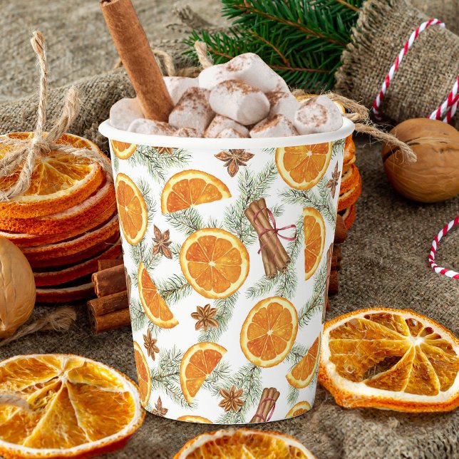 Christmas Holiday Citrus Spice Paper Cups (Creator Uploaded)
