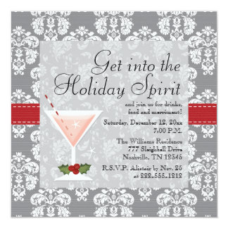 christmas cocktail party invites
