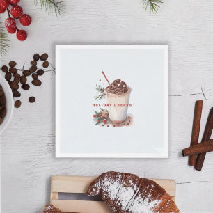 Christmas Holiday Coffee Mingle Party Napkin