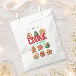 Christmas Holiday Cookie Exchange Party Favour Bag