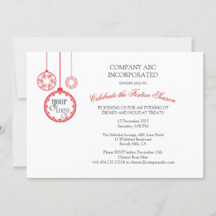 Christmas Holiday Corporate Party Invitation