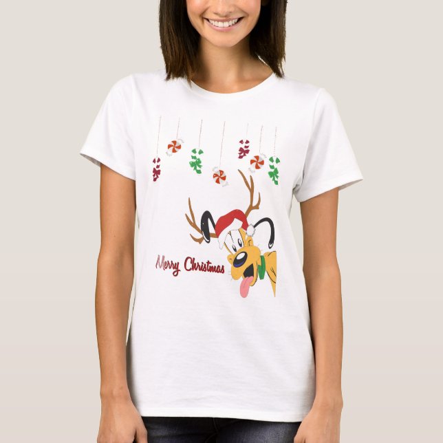 Christmas Holiday Cute Candy Peppermint T-Shirt (Devant)