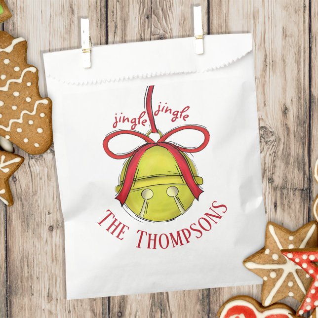 Christmas Holiday Cute Whimsical Jingle Bells Favour Bag (Creator Uploaded)