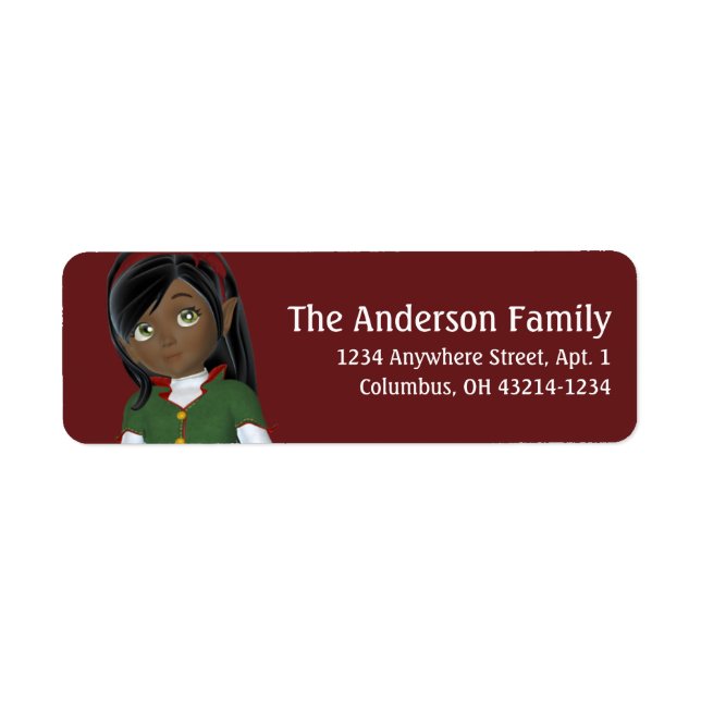 Christmas Holiday Dark Skin Elf - Christmas (Front)