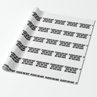 Christmas holiday do not use me funny wrapping paper