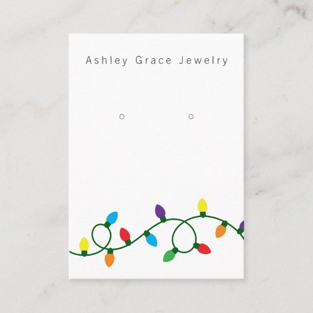 Christmas Holiday Earring Display Card (Front)