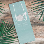 Christmas Holiday Elegant Beach Turquoise Coastal Wine Gift Bag<br><div class="desc">This design features Christmas holiday elegant simple beach, nautical coastal sea ocean life, sand dollar joy minimalist teal, trendy stylish calligraphy script font, turquoise teal blue tropical island, modern simple typography unique text, Christmas holiday beach gift wrap, Christmas holiday wrapping supplies, sea shells coastal living coast, Christmas holiday wine champagne...</div>