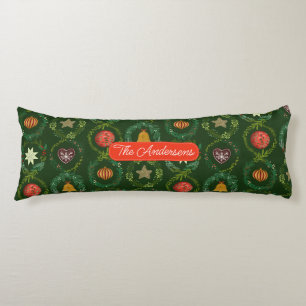 Christmas Holiday elegant Nordic Body Pillow