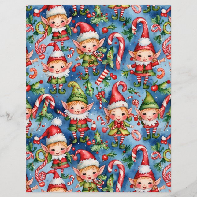 Christmas Holiday Elf Pattern (Front)